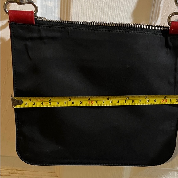 Furla Red Crossbody Bag with Silver Accents - Picture 4 of 13